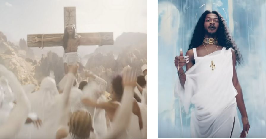 Lil Nas X performance mocking Jesus and His saints